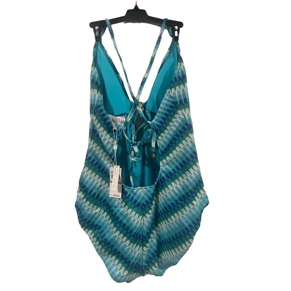 Trina Turk Moonray Ring Front One Piece Swimsuit Size 14 - Picture 4 of 9